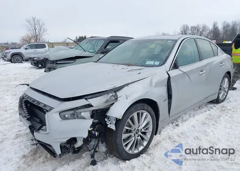 2019 Infiniti Q50 3.0T Luxe z USA, uszkodzony, nr VIN JN1EV7AP3KM518176